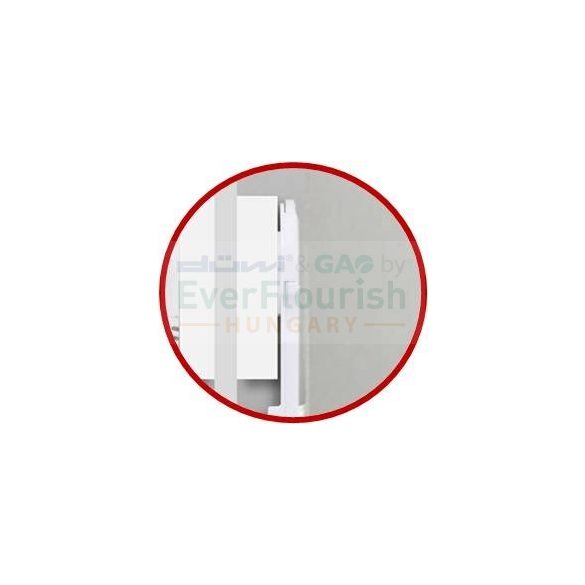 Table socket with flat plug, 6way, with switch, 2m, 3G1.5mm², white 0012626114