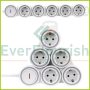   Multiple socket outlet "Supraflex" 5ways with switch, 3G1.5mm², 1.4m, white 0015520115