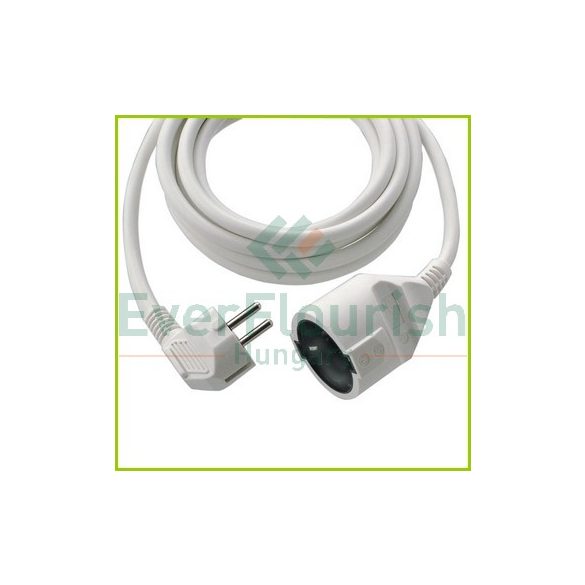 Extension cable, 3m, H05VV-F 3G1.5mm², white 0016030114