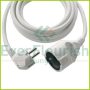 Extension cable, 3m, H05VV-F 3G1.5mm², white 0016030114