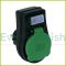 Adapter plug with switch, IP44, black-green 0020190502