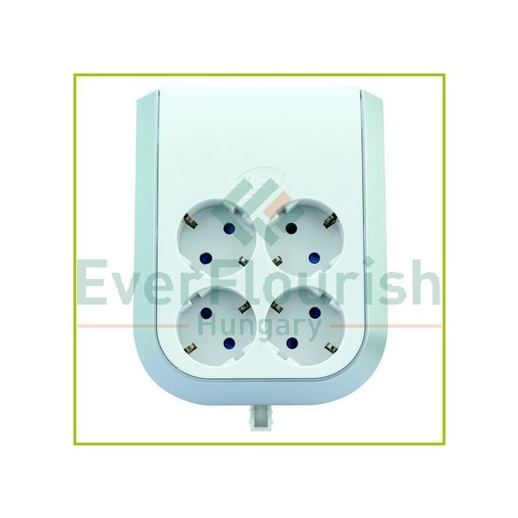 MultiPower 4fold grounded adapter white 0020340112