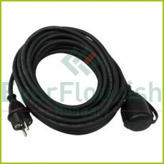 Extension cable with flap 10m, H05RR-F 3G1.5mm², IP44, black 0065109