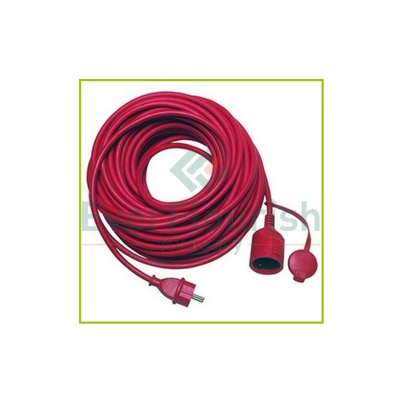 Extension cable with flap 25m, H05RR-F 3G1.5mm², IP44, red 0065269