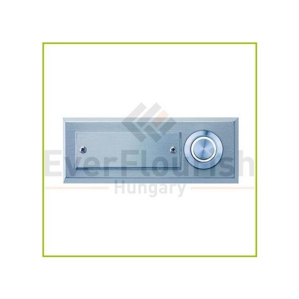 Bell push-button with name plate 1-es acél LED világítással 0083646302
