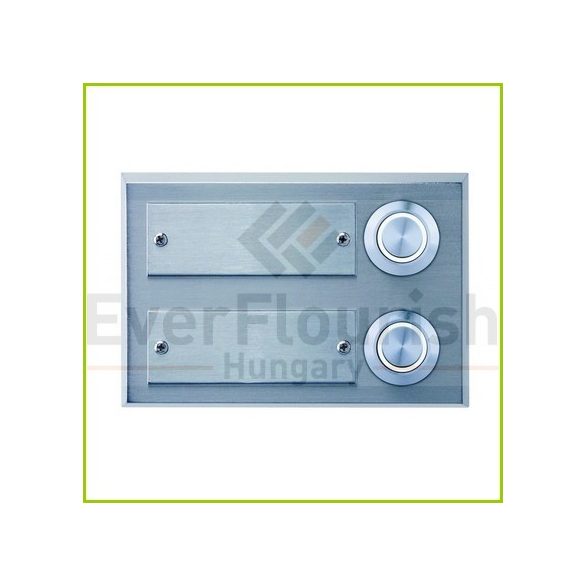 Bell push-button with name plate 2-es acél LED világítással 0083656302