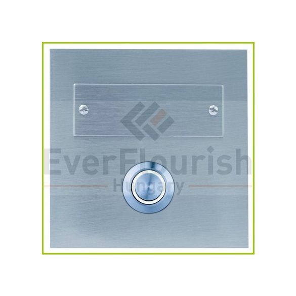Bell push-button with name plate 1-es négyzet acél LED világítással 0083676302