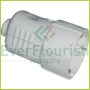 Grounding coupling (plastic) middle outlet, white 0201H