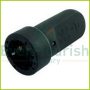 Grounding coupling (rubber) middle outlet, black 0208H