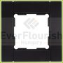 Optima single frame black "Soft Touch" 0221812704