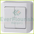 Nova surface mounted serial switch, white 0330H