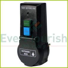 Single socket with RCD switch IP44 0645H