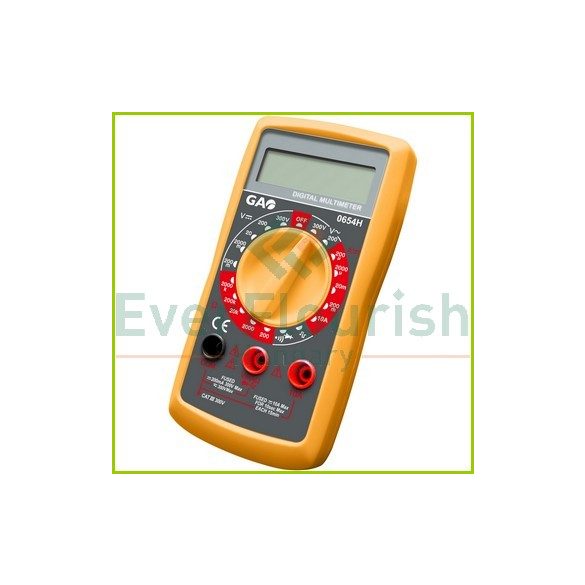 Digital multimeter with acoustic continuity tester and signal output 0654H