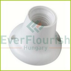 Fitting, E27 with base wall mount 60W white 0691H