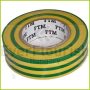 Insulating tape 19 mm x 20 m, green-yellow 0693H