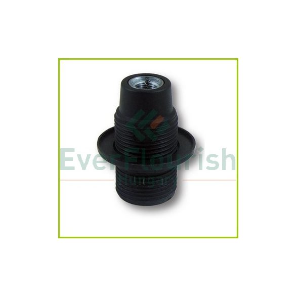 Fitting with ring, E14, max. 40W, black 0704H
