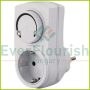 Adapter plug with dimmer,30-400W, 250V, white 0793H