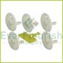   Children protection for socket outlets, flat with key, 5pcs, white 09130