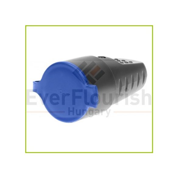 Grounding coupling (rubber) with flap, IP44, blackIP44 12153