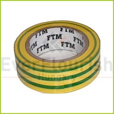 Insulating tape19 mm x 10 m, green/yellow 18236