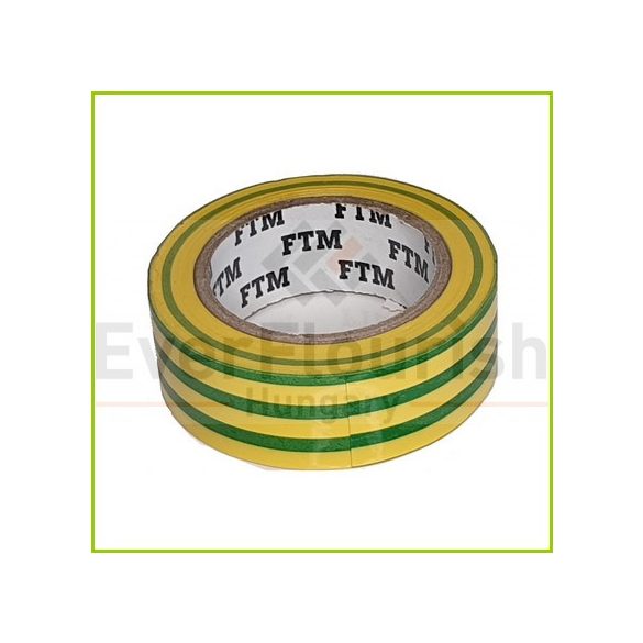 Insulating tape19 mm x 10 m, green/yellow 18236