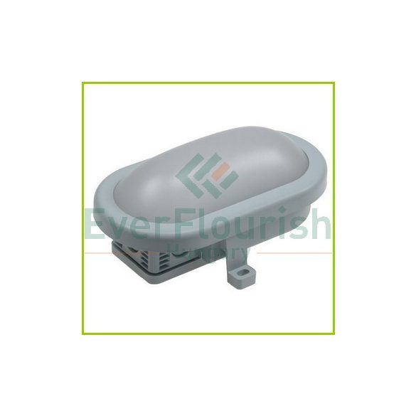 LED oval-outdoor luminaire, grey 5.5 W450lm, 6500K, IP44 2101010430
