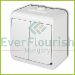 Aquastar serial switch, surface mounted, IP44, white 22031