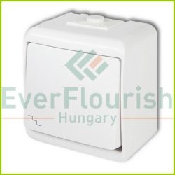   Aquastar change-over switch, surface mounted, IP44, white 22041