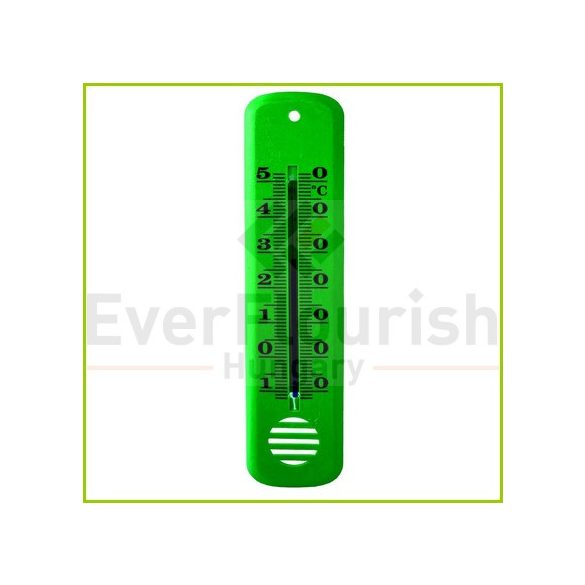 Hőmérő beltéri 35x145 mm zöld 3000150
