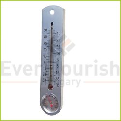Hőmérő / higrométer beltéri ezüst 3000457