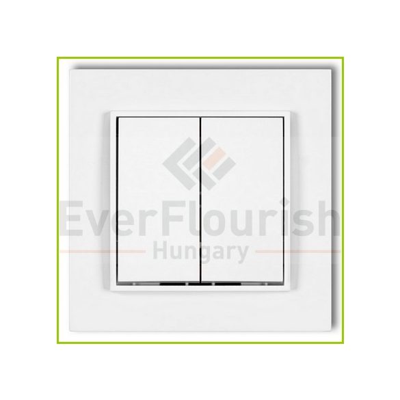 MINI serial-switch w. frame white 4101H