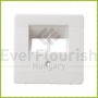   BUSINESS LINE "FM" ISDN cover, flush-mount, white, IP20 4339H