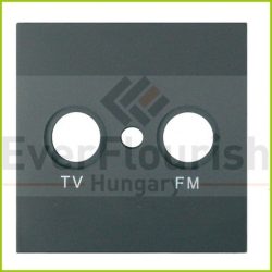 MODUL antenna (TV-FM) fedlap, keret nélkül, fekete 4728H