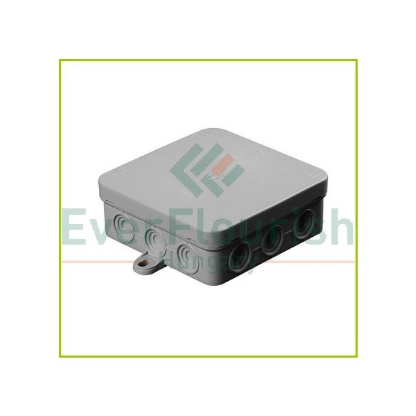 Surface-mount junction box, IP54, 100x100x37mm, grey 5233H