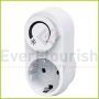 Adapter plug with dimmer, 3-200W, 250V, white for LED 6032H