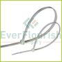 Cable ties 100pcs, 120x2.5mm, white 6537H