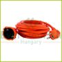 Extension cable, 10m, H05VV-F 3G1.5mm², orange 6641H