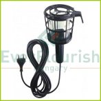   Hand lamp with plastic protective basket, E27, max.:60W, 5m, black, IP20 6902H
