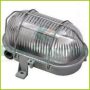   Oval lamp with steel protective basket, E27, max 60W, IP44, 230V~, grey 6909H