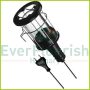  Hand lamp with steel protective basket, E27, max.:60W, 5m, black, IP20 6912H