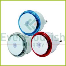 Night light LED, with twilight detector 0.8W, 3pcs, red/blue/transparent 7312H