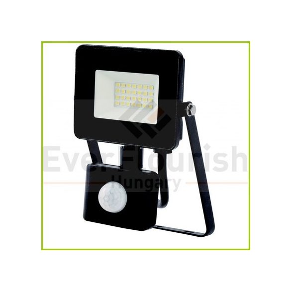 LED floodlight "EcoSpot2" 20W with motion detector 1800lm, black, IP65 8178H