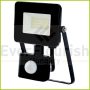   LED floodlight "EcoSpot2" 20W with motion detector 1800lm, black, IP65 8178H