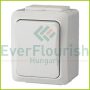 IT WATER push button, surface mount IP54 snow white 9852H