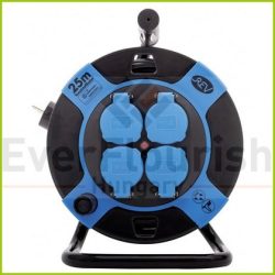   Kábeldob, kültéri, műanyag, 25m, 4 dugalj H05VV-F 3X1.5 0010105812