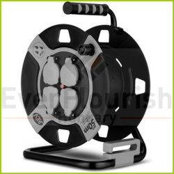   Kábeldob, üres műanyag, max.: 50m kábel 4 dugalj IP44 0010110412