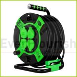 Kábeldob, kültéri, műanyag, 40m, 4 dugalj 3X1.5, IP44 0010217412