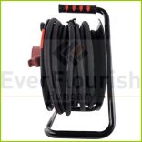 Kábeldob, kültéri, műanyag, 25m 1db CEE és 2 dugalj 5x2.5 IP44 0010315612