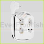 Asztali elosztó "PowerQuad" 3-as, 1.4m, 2db USB-vel, fehér 0012378109