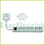 Asztali elosztó "Powersplit" 6+1-es kapcsolóval 2m, túlterh.véd, fehér 0012692114